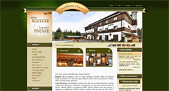 Desktop Screenshot of hotelbelveder.cz