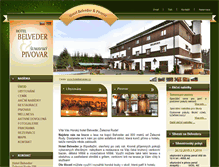 Tablet Screenshot of hotelbelveder.cz